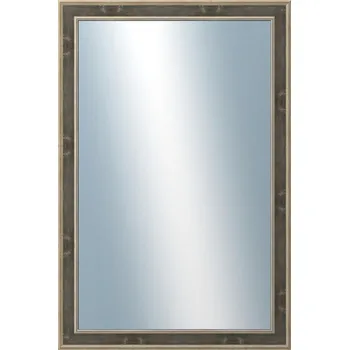 Zrcadlo DANTIK - Zarámované zrcadlo - rozměr s rámem cca 80x120 cm z lišty TOOTH zlato černá (2780)