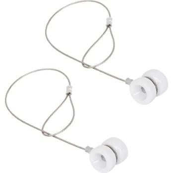 Ohradník VNT electronics s.r.o. Porcelánový rohový izolátor včetně ocelového lanka s okem - 2 ks