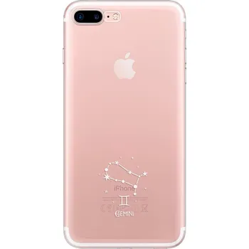 Odolné silikonové pouzdro iSaprio - čiré - Blíženci - iPhone 7 Plus