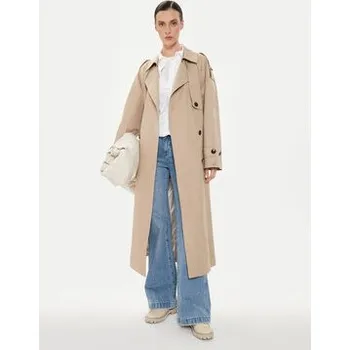 Dámský kabát Tommy Hilfiger Trenčkot WW0WW43336 Béžová Oversize S_M