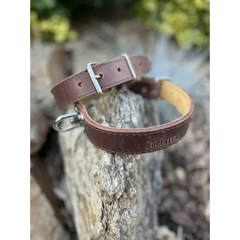 Obojek pro psa FORESTER - kožený obojek s obrtlíkem 45