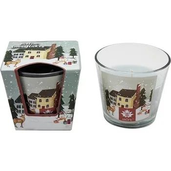 Svíčka AROME SVÍČKA VE SKLE FALLEN SNOWFLAKES 120g