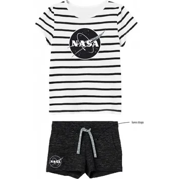 DOVOZ EU DÍVČÍ LETNÍ KOMPLET - TRIČKO A ŠORTKY NASA Velikost: 152