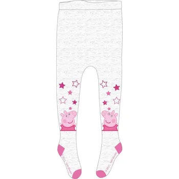DOVOZ EU DÍVČÍ PUNČOCHÁČE PRASÁTKO PEPPA PIG šedé Velikost: 98/104