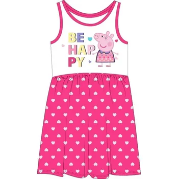 Dívčí šaty DOVOZ EU DÍVČÍ ŠATY PRASÁTKO PEPPA PIG růžové Velikost: 110