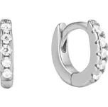 Atreya Atreya Kruhové náušnice ze stříbra se zirkony Meteorite Moment Velikost: malé, Množství: 1 samostatný kus