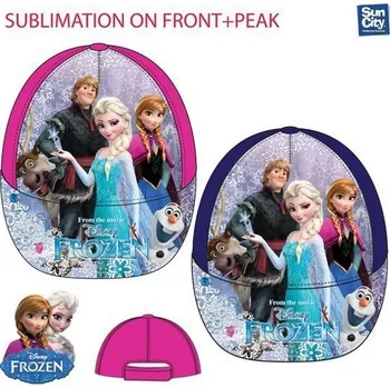 Kšiltovka Sun City DÍVČÍ LETNÍ KŠILTOVKA DISNEY FROZEN růžová Velikost: 52