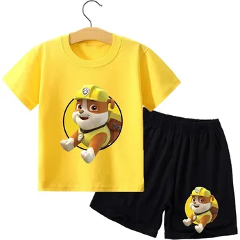 Tlapková Patrola - souprava kraťasy + triko Barva: žlutá (GGXL 855), Velikost: 110