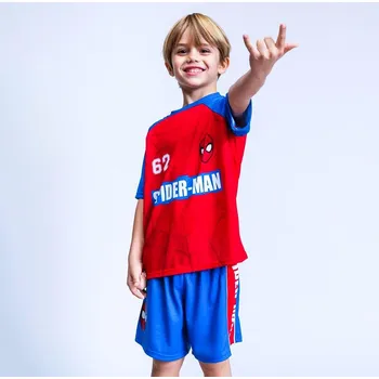 KOMPLET TRIČKO A KRAŤASY SPIDERMAN Cer 9363 červeno - modrý Velikost: 128