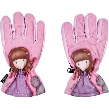 Rukavice DOVOZ EU DÍVČÍ ZIMNÍ LYŽAŘSKÉ RUKAVICE GORJUSS SANTORO růžové Velikost: 3/4 roky