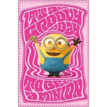 Dětská deka DOVOZ EU FLEECOVÁ DEKA MIMONI růžová