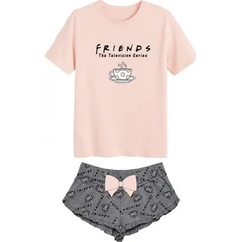 Dívčí pyžamo DOVOZ EU DÍVČÍ LETNÍ PYŽAMO FRIENDS PŘÁTELÉ Velikost: 134