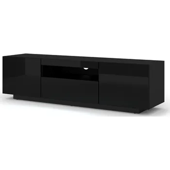 Televizní stolek ARTBm TV stolek AURA 150 | černý lesk