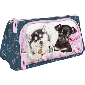 Penál Derform DVOUKOMOROVÉ POUZDRO CLEO A FRANK PEJSCI