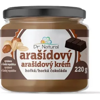 Dr.Natural Arašídový krém s hořkou čokoládou 220g