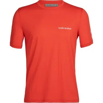 Icebreaker Mens Merino Tech Lite II SS T-Shirt Sheeperds Cycle Club, Lava 0A56CU352 pánské tričko S + Doprava zdarma
