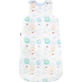 Zavinovačka Spací vak bavlna, Balóny, světle modrá/bílá