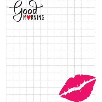 Bloček samolepicí 7x8cm 100 listů Otisk rtů 948117