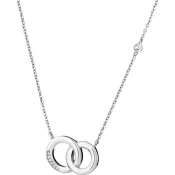 Náhrdelník Stříbrný náhrdelník se zirkony - kroužky - AP534-0669