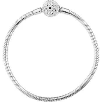 Náramek Pozlacený stříbrný náramek Beads se zirkony - kulička - AP534-7135