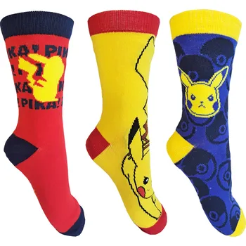 Pokémon - licence Chlapecké ponožky - Pokémon HW5142, mix barev Barva: Mix barev, Velikost: 34-35