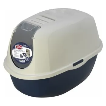 Toaleta pro kočku Pet Nova Kočičí toaleta s krytem modrá