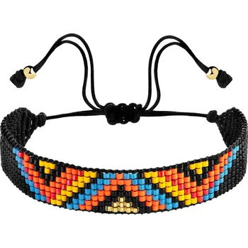 Náramek Náramek s prvky ze žlutého zlata a korálky - AP537-2352