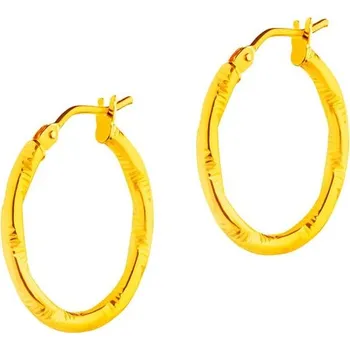 Náušnice Zlaté náušnice - kruhy, 20 mm - AP533-7072