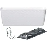 Prosperplast Truhlík s háky RATOLLA PW bílý Velikost: 40 cm