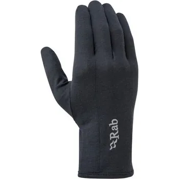 Rukavice Rab Forge 160 Glove Ebony - lehké pánské rukavice merino L