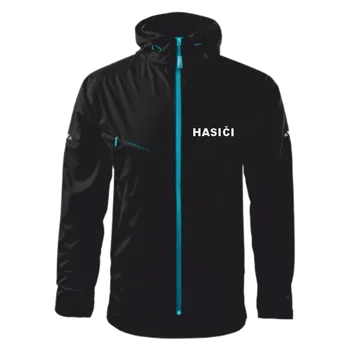 Pánská softshellová bunda ON-DESIGN Černá pánská bunda pro hasiče Velikost: XL, Umístění potisku: levé prso, Barva potisku: reflexní