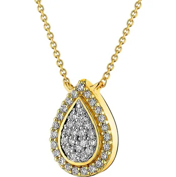 Náhrdelník Zlatý náhrdelník s diamanty - 0,10 ct - ryzost 585 - 189.344