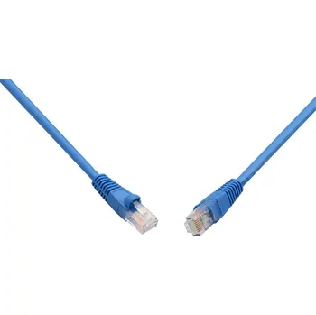Síťový kabel Solarix Solarix Patch kabel CAT6 UTP PVC 1m modrý snag-proof C6-114BU-1MB