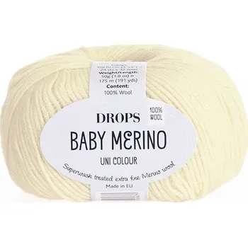 Příze Příze DROPS Baby merino uni color 02 - smetanová