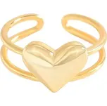 Majya Stříbrný nastavitelný prsten DEVOTION pozlacený Ag/; ≤2,09 g 10986