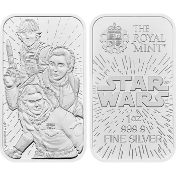 Royal Mint UK - Star Wars stříbrný slitek 1oz 2024 Light Side