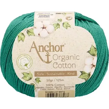 Příze Anchor Organic Cotton 430 Nefritová (Bio bavlna Anchor Organic Cotton 430 Jade)