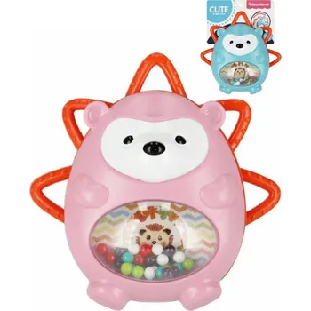 Bam Bam Baby chrastítko kousátko ježek 2v1 pro miminko 2 barvy