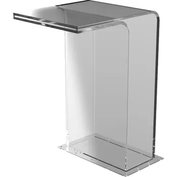 Bazénový protiproud Eichenwald Ideal Chrlič RIO 400 mm, montážna příruba na šroubování, průhledné umělé sklo, LED osvětlení