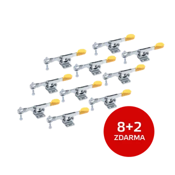 Svěrák JC Metal Sada 8+2 ks: Vodorovná upínka 110 UZ