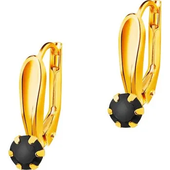 Náušnice Zlaté náušnice se zirkony - kroužky - AP533-1235