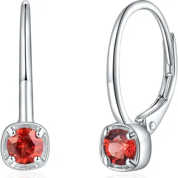 Náušnice Olivie Stříbrné náušnice PŘÍRODNÍ GRANÁT 8934 Ag 925; ≤1,7 g.