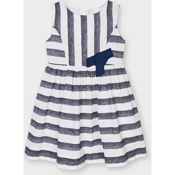 Dívčí šaty Dívčí šaty Mayoral modro bílé pruhy 3919 (4928)