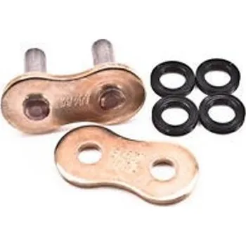 Řetězová sada pro motocykl EK Nýtovací spojka řetězu EK 525 ZZZ MLJ zlatá metalíza, ZST technologie