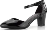 Tamaris lakované lodičky s kotníkovým páskem Black Patent 1-24432-41 - 40 | P688634