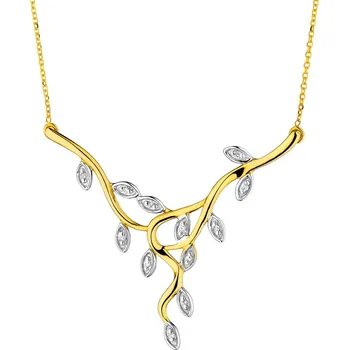 Náhrdelník Náhrdelník ze žlutého zlata s diamanty - 0,04 ct - ryzost 585 - 109.483