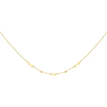 Náhrdelník Zlatý náhrdelník se zirkonem, anker - nekonečna - AP531-0109