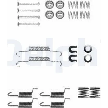 Brzdová čelist Sada příslušenství, parkovací brzdové čelisti DELPHI LY1367