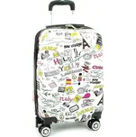 Malý cestovní skořepinový kufr na 4 kolečkách 40 l Snowball 86820G bílá