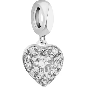 Přívěsek Stříbrný přívěsek Beads se zirkony - srdce - AP534-5748